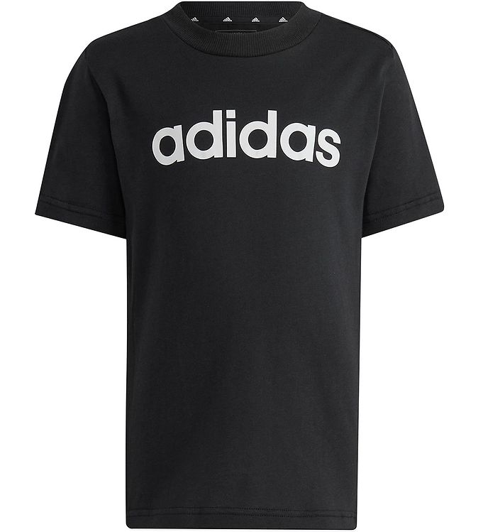 - T-shirt CO adidas LK LIN - Tee Performance Black/White