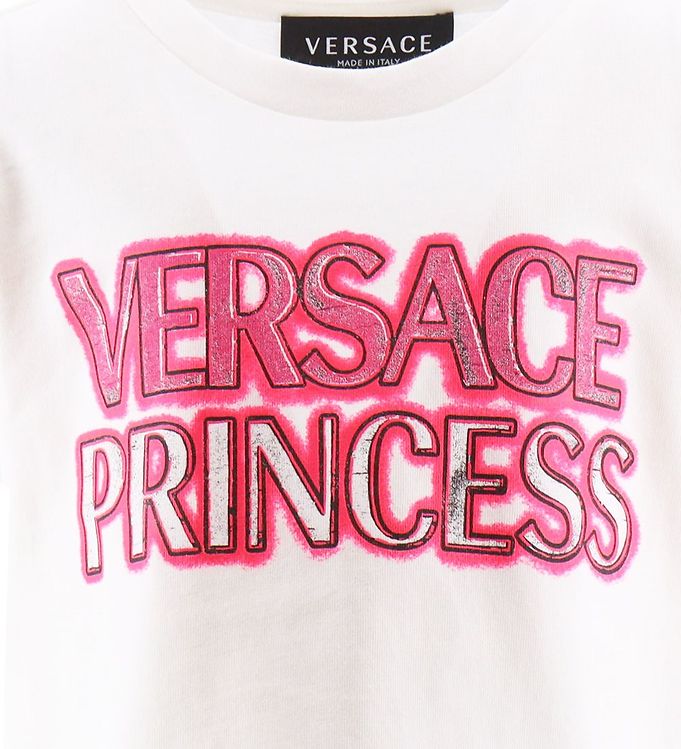Versace T-shirt - White/Pink » Always Cheap Shipping