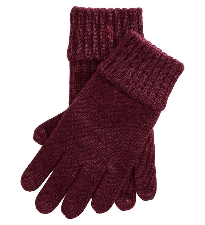 GANT - Gants en laine avec logo écusson - Gris