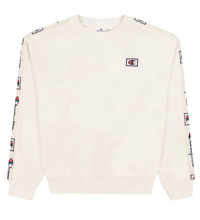 Champion Fashion Sweatee Shirt Vit/grå M. Logo