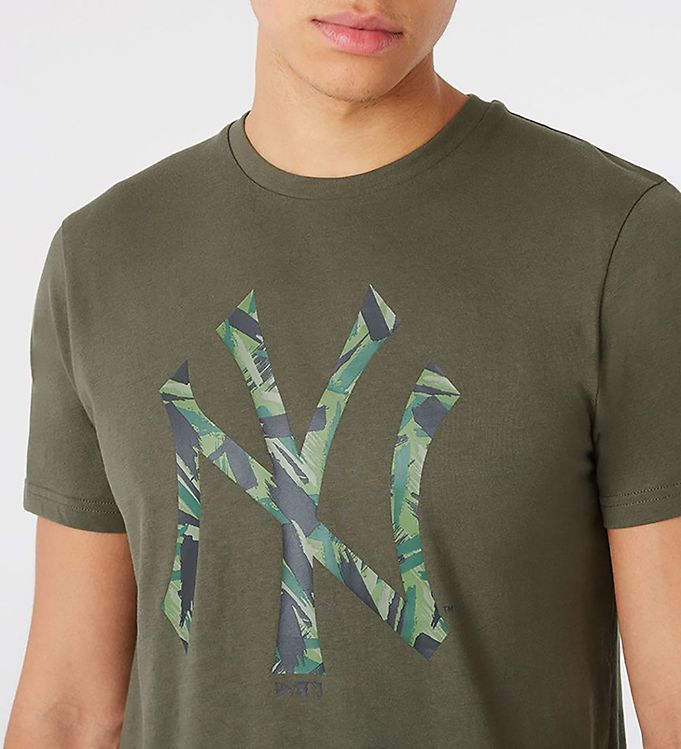 New Era T-Shirt - New York Yankees - Army Green » Quick Shipping