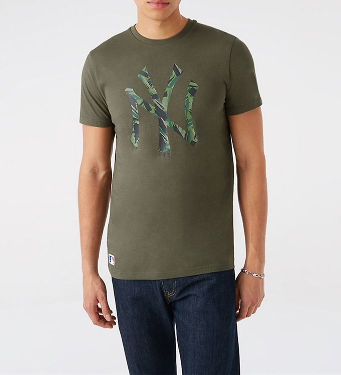 New Era T Shirt New York Yankees Army Grön