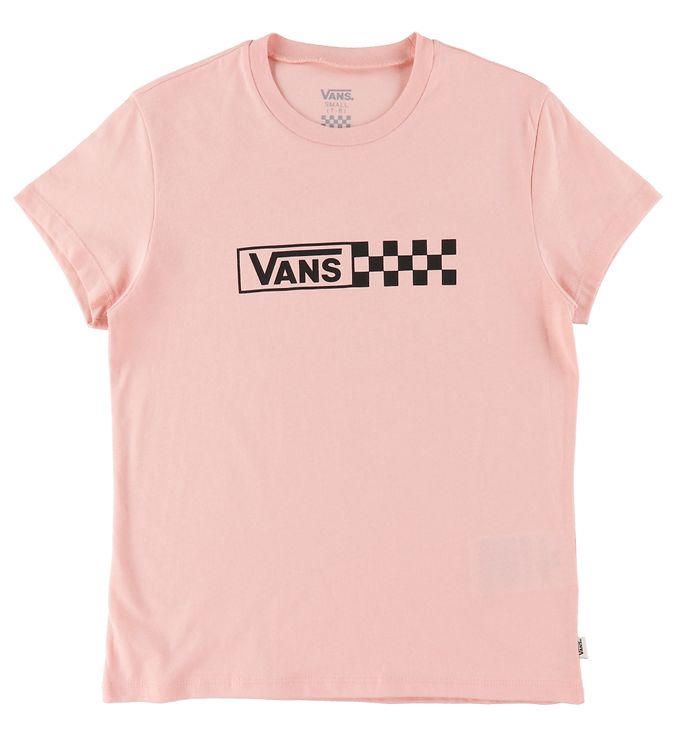 Vans T shirt Pink w. Logo Cheap Shipping KW PT