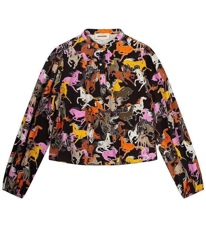 Zadig & Voltaire Skjorta Wild Sound Svart M. Hastar