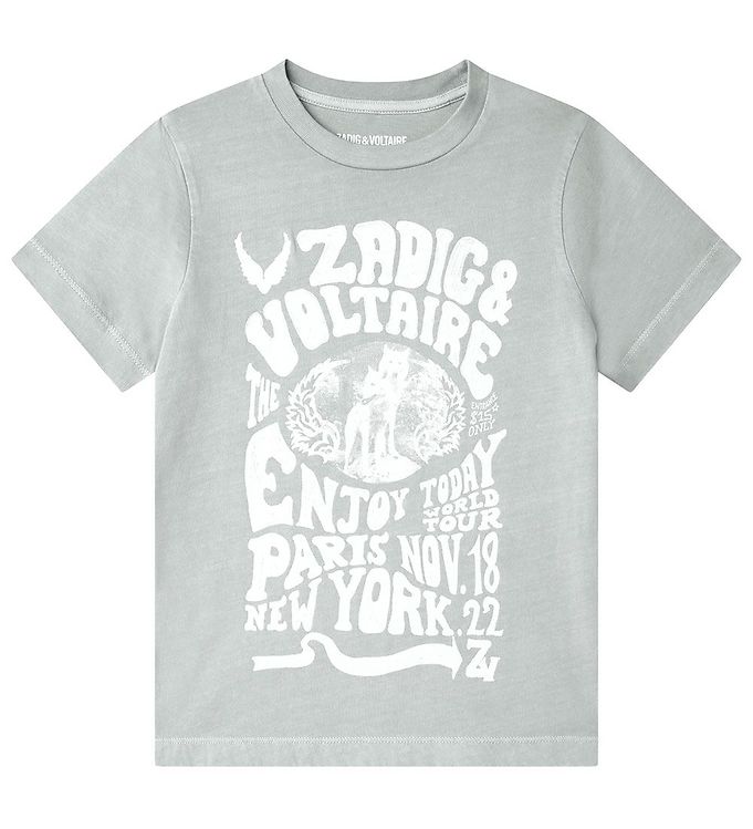 Zadig & T-shirt - Silver Shades - Grey w.