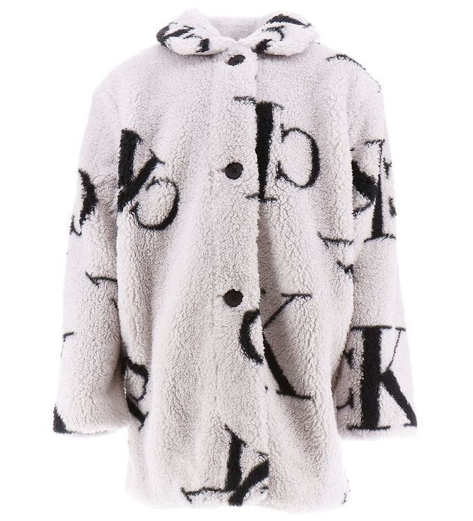 monogram teddy fleece