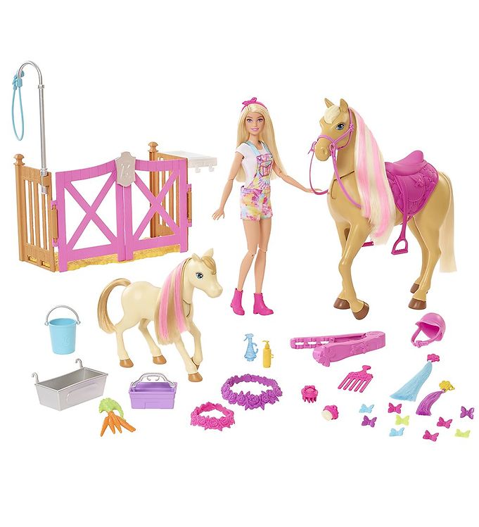 Barbie Pop - Met paarden - Verzorging en Speelset
