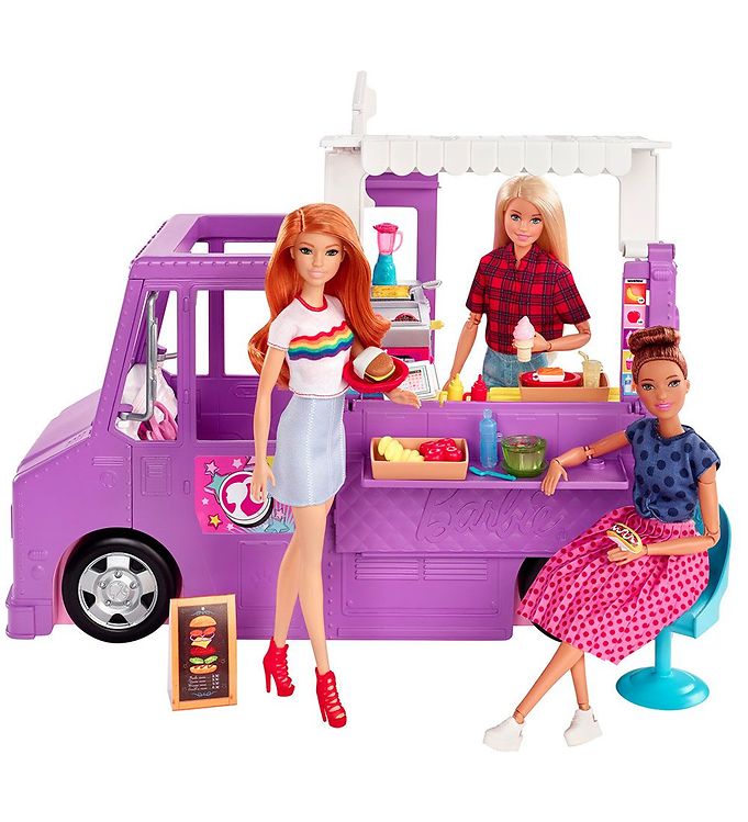 Barbie Doll Accessories - Food cart with accessories