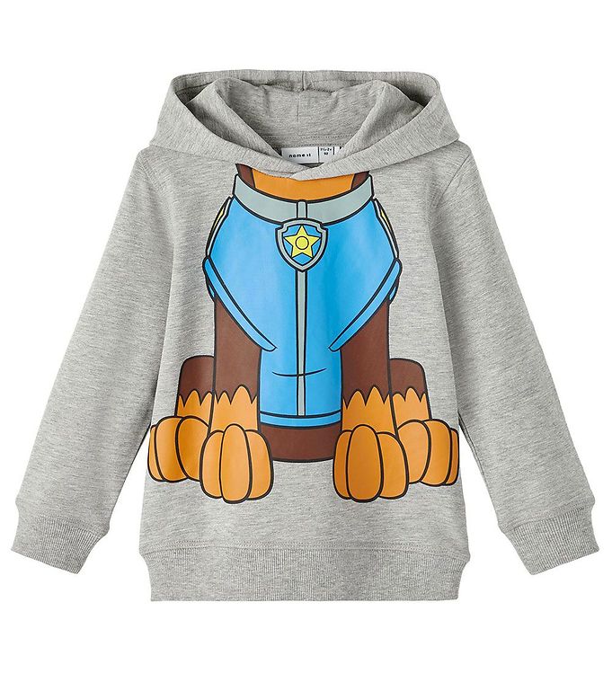 Name It Hoodie Fashion » Grey - Melange Kids - NmmJatt PawPatrol