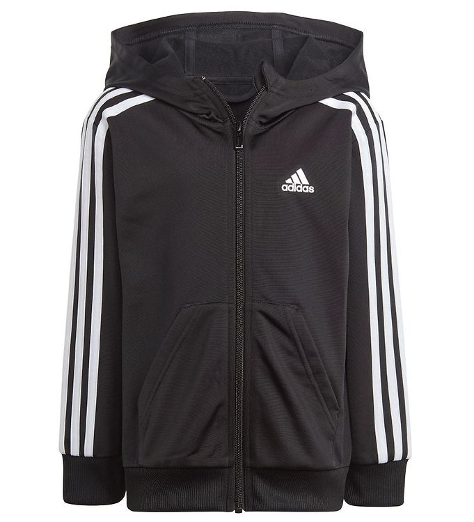 adidas Performance Tracksuit - LK 3S Shiny TS - Black/White