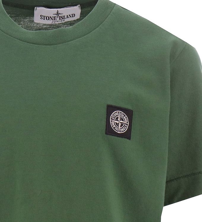havik Je zal beter worden kool Stone Island T-Shirt - Fles Green » Altijd Goedkope Verzending