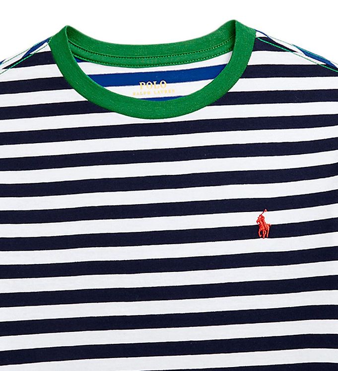 Polo Ralph Lauren T-shirt - Classic I - White/Navy Striped