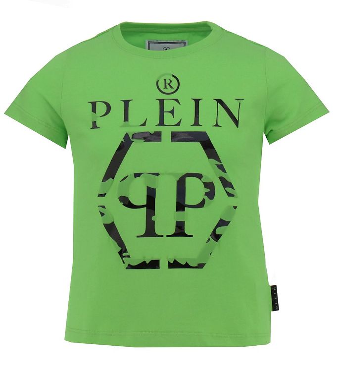 verstoring Tact erven Philipp Plein T-Shirt - Short - Groen » Altijd Goedkope Levering