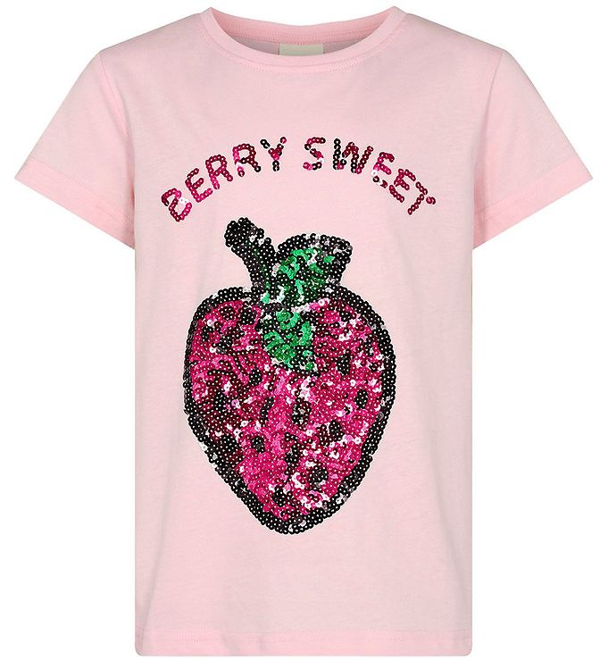 klasse Figur at fortsætte Petit by Sofie Schnoor T-shirt - Coral w. Strawberry