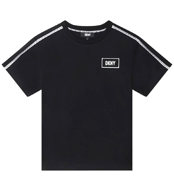 DKNY T-shirt - Black w. Logo Stripes » ASAP Shipping