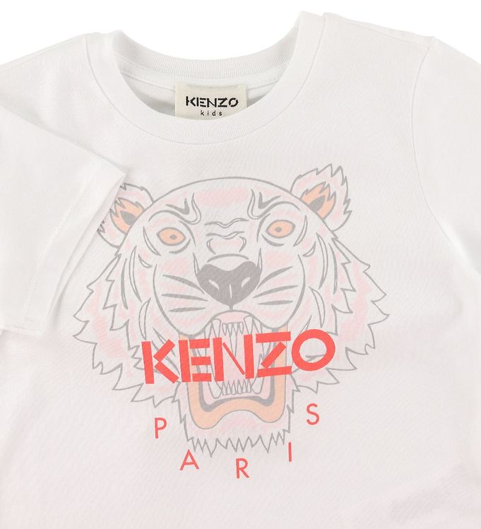 Kenzo T-shirt - White w. Tiger » ASAP Shipping » Fashion Online