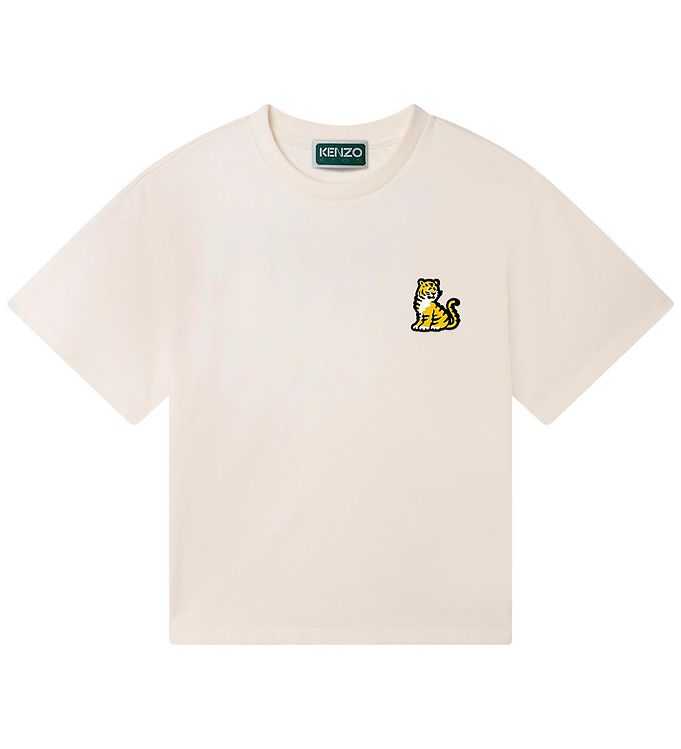 Kenzo T-shirt - Cream w. Tiger » Always Cheap Delivery