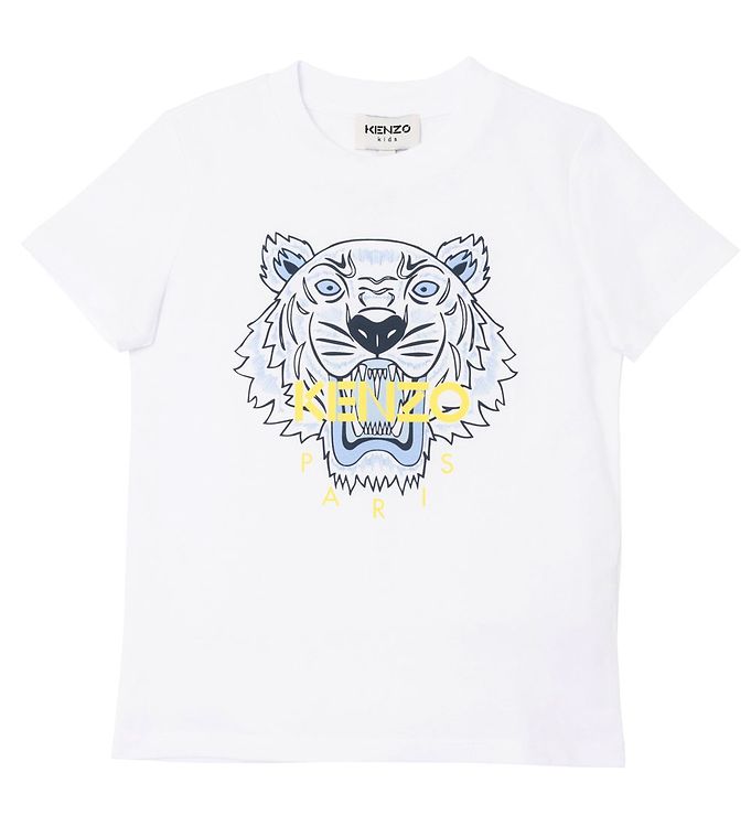 T-shirt Fast » Cheap Shipping Kenzo Tiger and w. White -