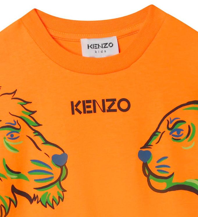 boog Permanent bende Kenzo T-Shirt - Oranje m. Print » 30 dagen retour » Koop Hier