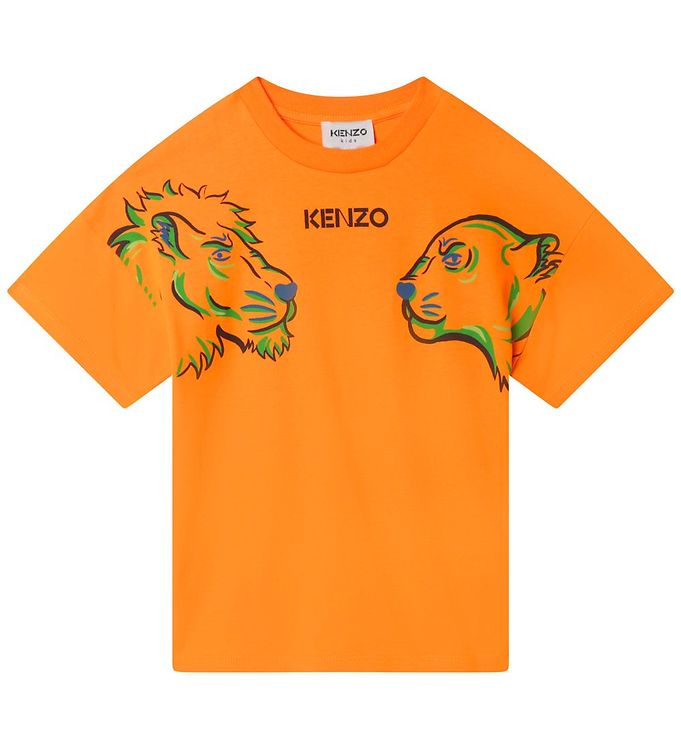 boog Permanent bende Kenzo T-Shirt - Oranje m. Print » 30 dagen retour » Koop Hier