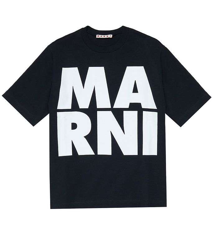 Marni T Shirt Svart M. Vit