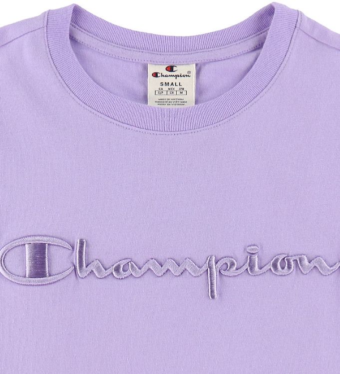 Champion t store shirt kids purple