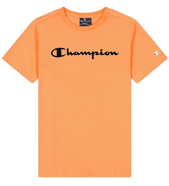 indendørs tofu Gum Champion T-shirt - Crew neck - Orange w. Logo » Fast Shipping