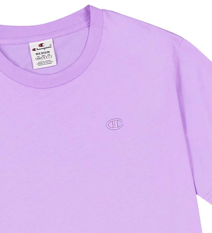 Champion Fashion T-shirt - Crew neck - Purple » Cheap Shipping
