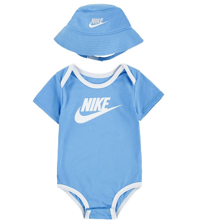 Nike Bonnet Swoosh - Bleu/Argenté Enfant