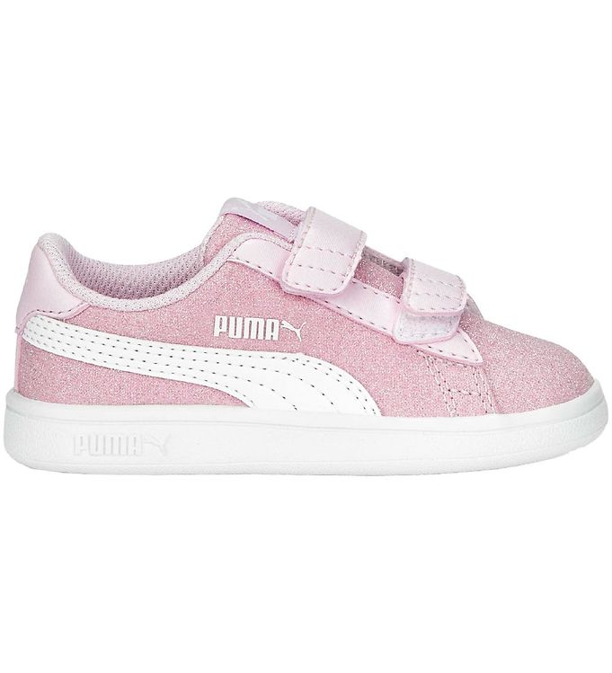 Puma Sneakers - Smash v2Glitz Inf - Pearl Pink-Puma White