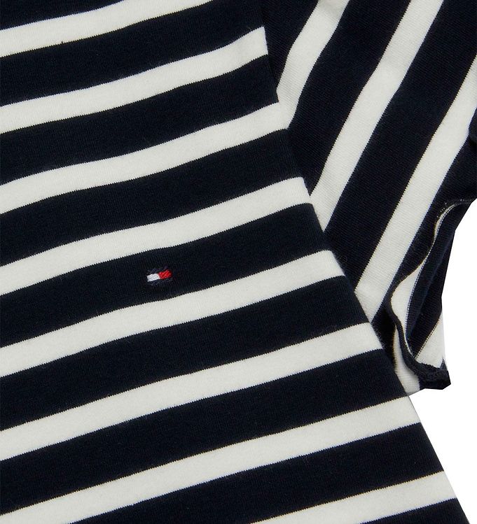 Tommy Hilfiger T-shirt - Striped Ruffle - Desert Sky Stripe