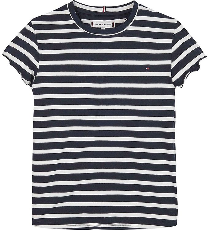 Tommy Hilfiger T-shirt Desert - Stripe - Striped Sky Ruffle