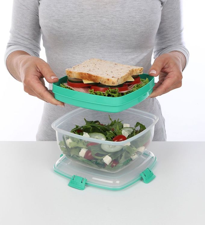Sistema Lunchbox - Salad & Sandwich - 1.63 L - Turquoise