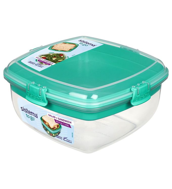 Sistema Lunchbox - Salad & Sandwich - 1.63 L - Turquoise