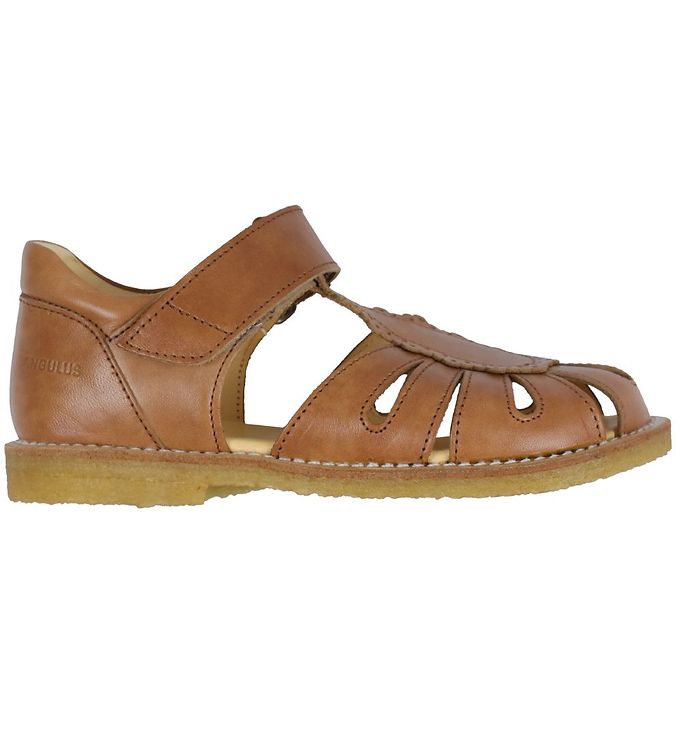 Stolpe retfærdig mønt Angulus Sandal w. Velcro - Tan » 30 Days Return - Quick Shipping