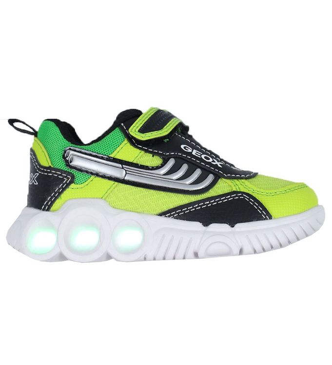 Disminución Unirse Pack para poner Geox Shoe w. Light - Wroom - Lime/Black » Quick Shipping