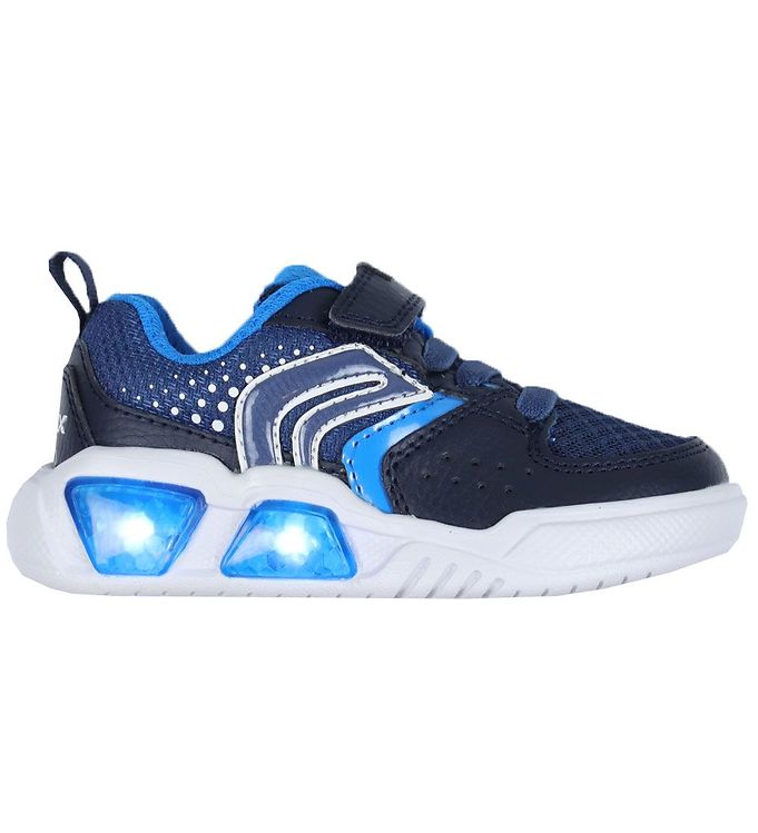 Geox Shoe w. Light - - Navy/Light Blue » Fast Shipping