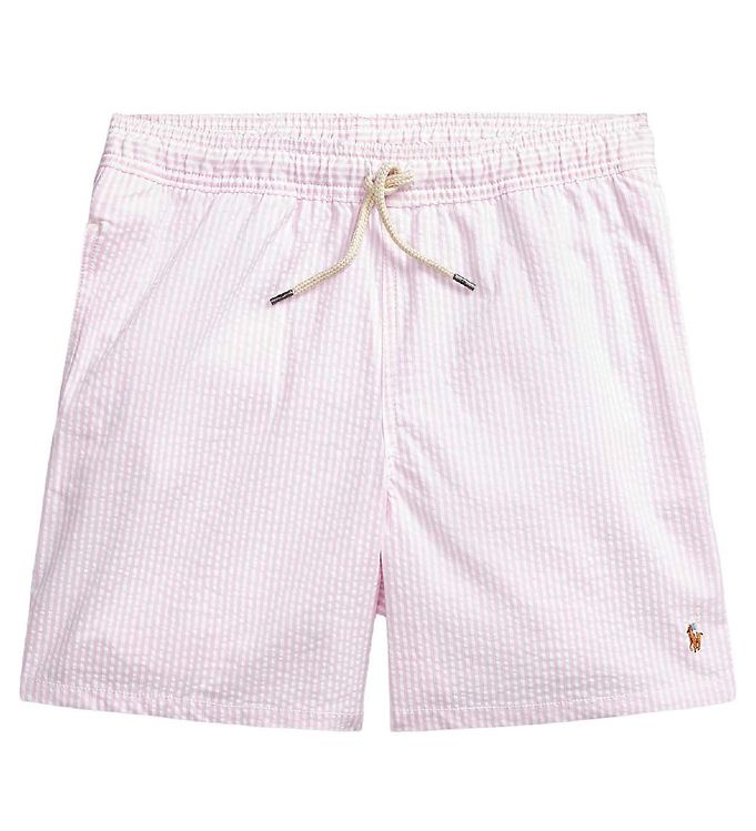 Polo Ralph Lauren Zwembroeken Classics II Roze Wit Gestreept KW NL