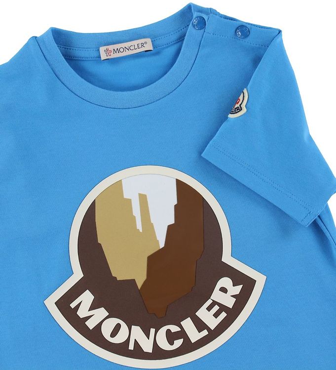 Ongeldig Regelmatigheid Leeds Moncler T-Shirt - Blauw m. Logo » Altijd Goedkope Verzending