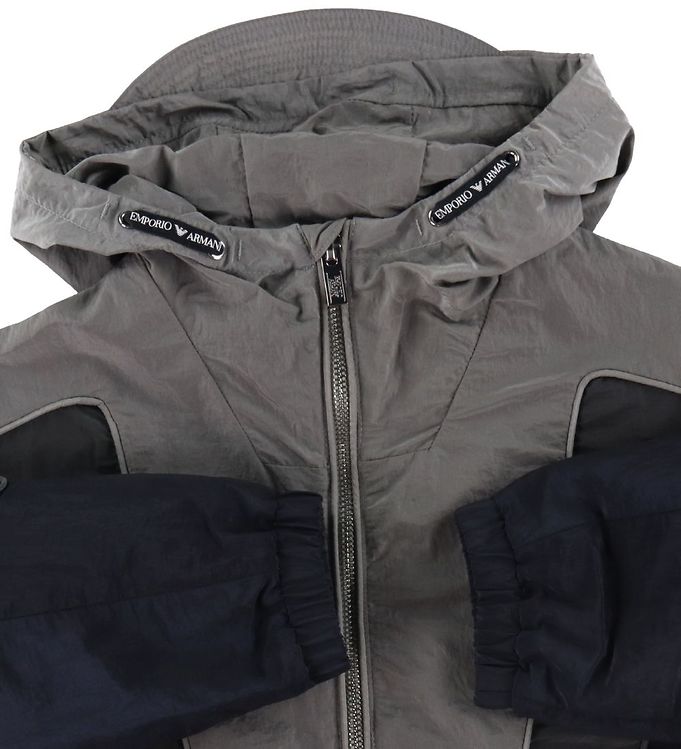 Emporio Armani Jacket Grey Navy Cheap Shipping