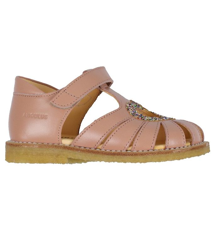 Angulus Sandal - Peach w. Glitter » Always Cheap Delivery