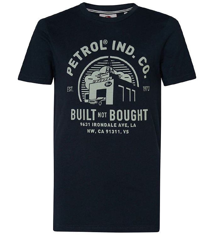 Archeologisch plastic haak Petrol Industries T-shirt - Round Neck - Midnight Navy