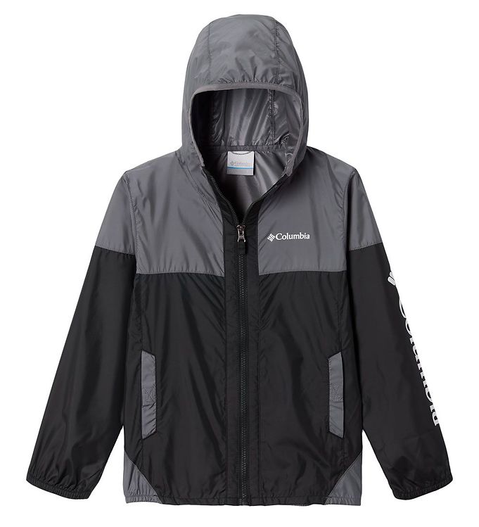 Columbia Jacket Flash Challenger Windbreaker Grey Black KW IE