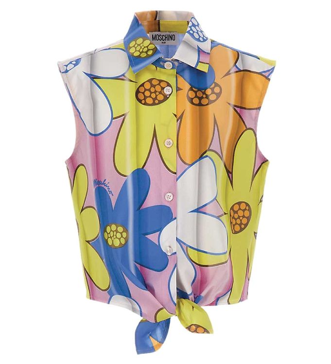 Moschino Skjorta Rosa/blå/gul