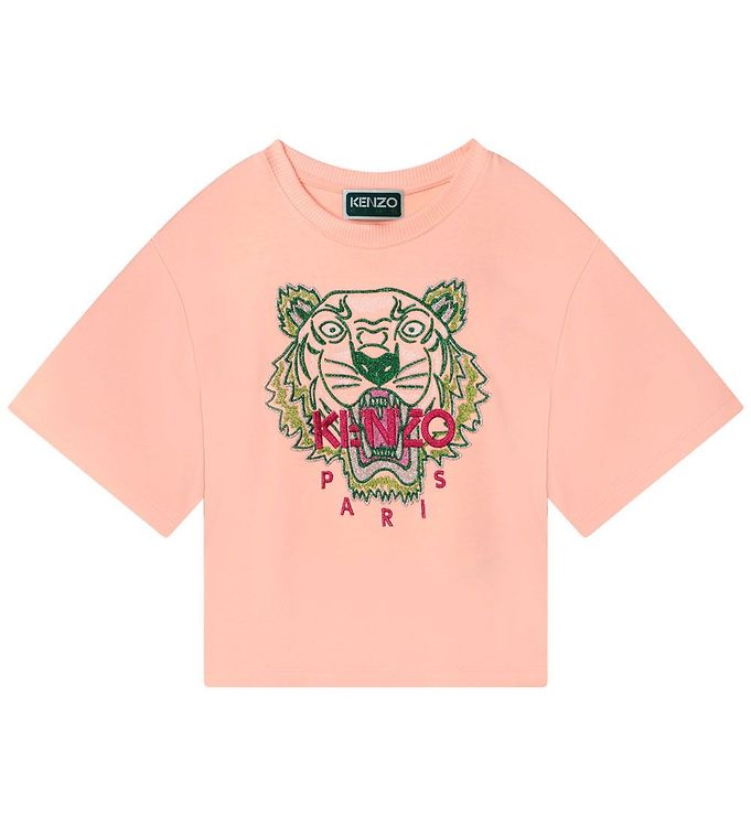 Concessie hartstochtelijk Evaluatie Kenzo T-Shirt - Roze m. Tijger » Goedkope Levering
