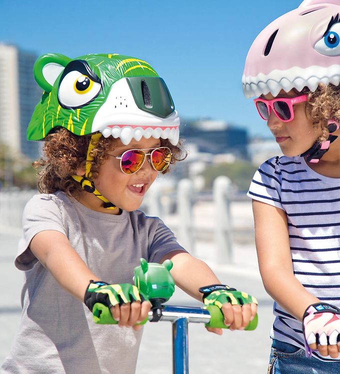 over metriek spoelen Crazy Safety Bicycle Helmet - Tiger - Green » 30 Days Return