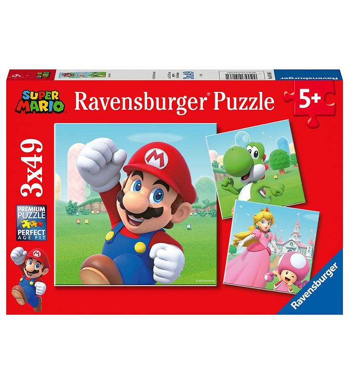 Ravensburger Puzzle Game - 3x49 Bricks - Super Mario