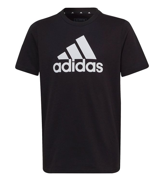 - Black/White adidas T-shirt - Tee BL Performance U