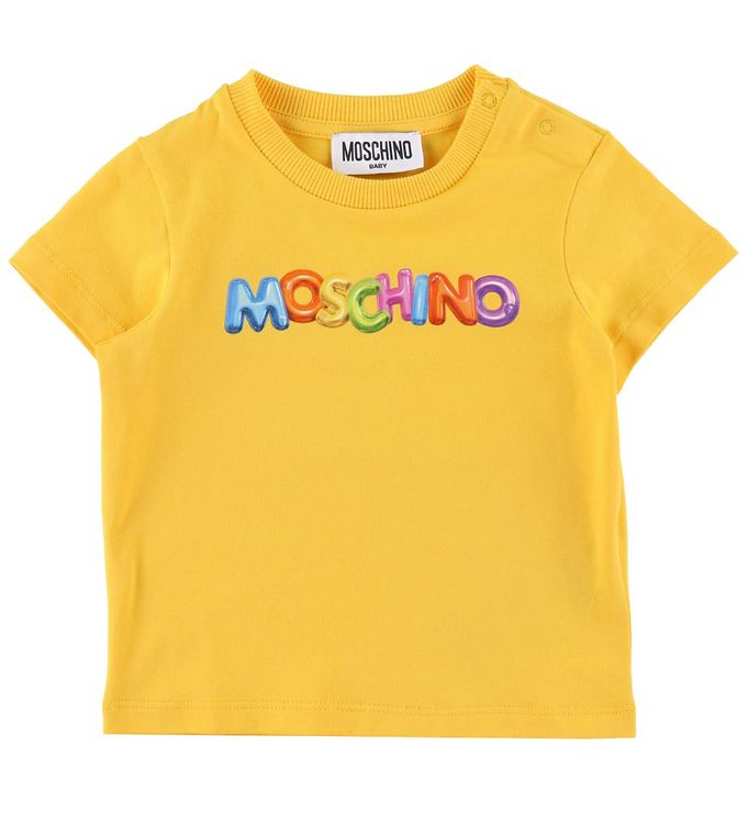 Moschino T Shirt Gul M. Tryck