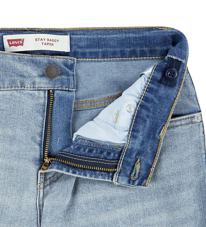 Stay Baggy Tapered Jeans - Blue